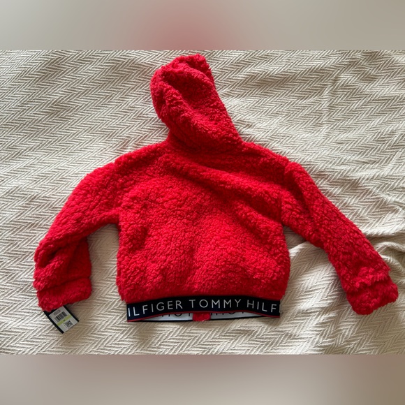 Tommy Hilfiger 4t toddler girl zip up sherpa hoodie - Picture 2 of 3